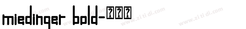 miedinger bold字体转换